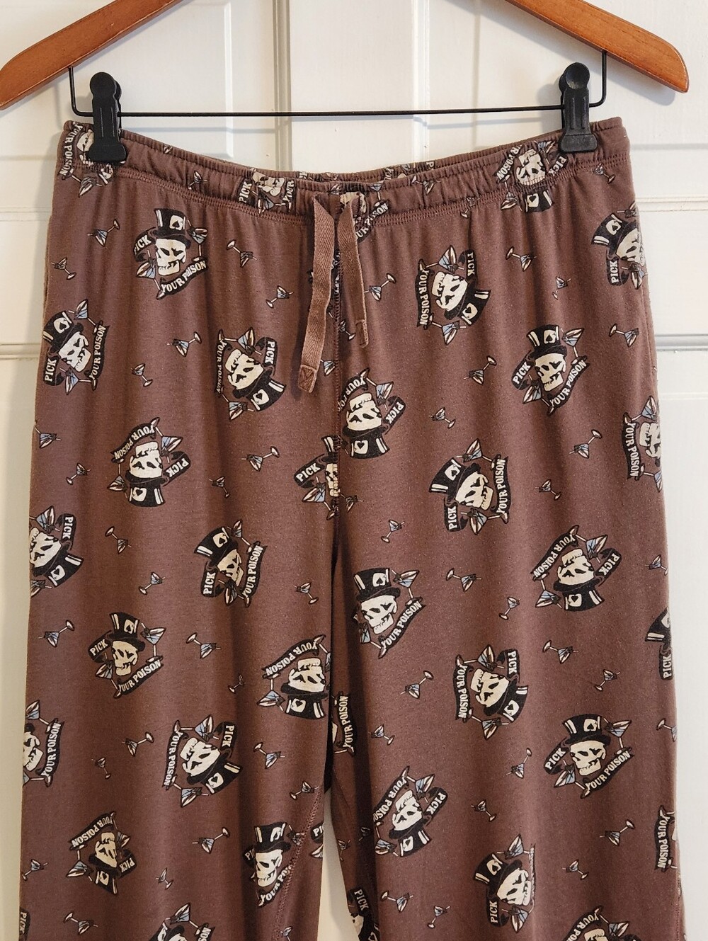 ☠️Mossimo Supply Co.☠️ - Brown/Black "Pick Your Poison" Drawstring Lounge Pant - Picture 6 of 15